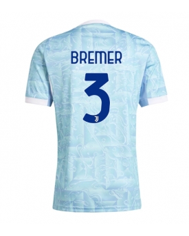 Juventus Gleison Bremer #3 Maglia Gara Trasferta Repliche 2025-26 Maniche Corte